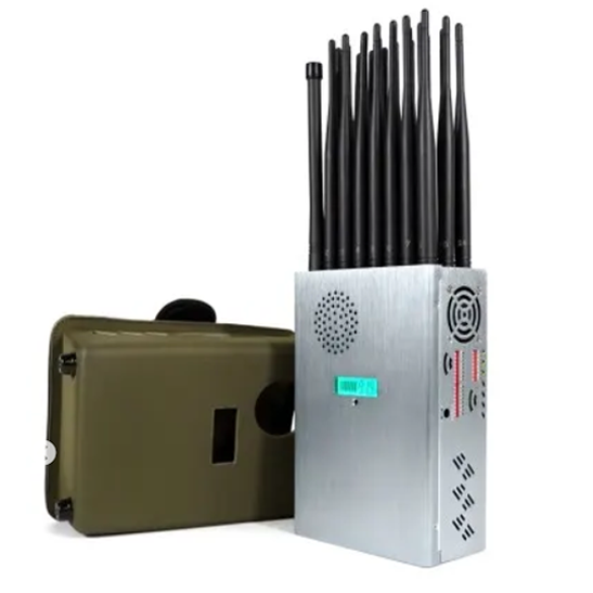 Portabl 18 Antennas 2g 3G 4G 5g Jammer with LCD Display and Nylon Cover