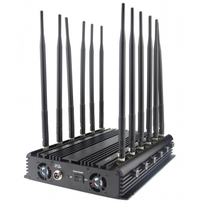 High Power 16 Antennas Adjustable All Frequencies Mobile Phone and WiFi6e Signal Jammer